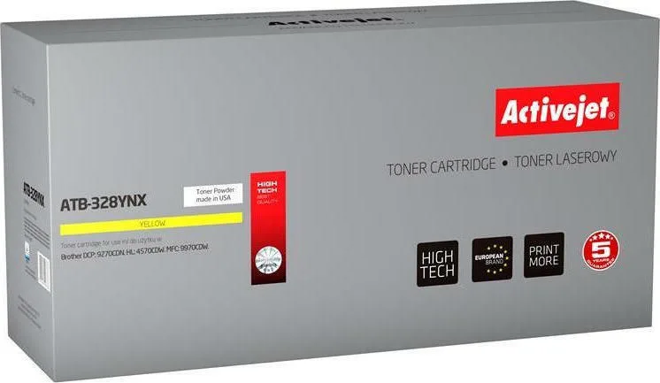 20210105143317_active_jet_symvato_toner_brother_tn_328y_yellow Active Jet Συμβατό Toner για Laser Εκτυπωτή Brother TN-328Y 6000 Σελίδων Κίτρινο - Image 1