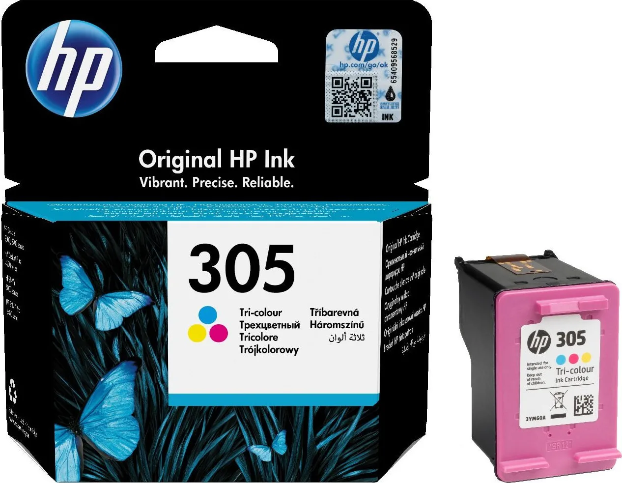 20210111104830_hp_305_tri_color_3ym60ae HP 305 Γνήσιο Μελάνι Εκτυπωτή InkJet Πολλαπλό (Color) (3YM60AE) - Image 1