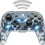 PDP Afterglow Wireless Deluxe Gamepad για Switch Διάφανο