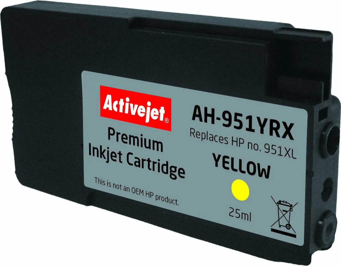 20210114102044_a094384f Active Jet Συμβατό Μελάνι Εκτυπωτή InkJet HP 951XL CN048AE 25ml Κίτρινο - Image 1