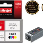 Active Jet Συμβατό Μελάνι Εκτυπωτή InkJet Canon CLI-36 Πολλαπλό (Color) / Μαύρο 1τμχ ACC-36N