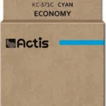 Actis Συμβατό Μελάνι Εκτυπωτή InkJet Canon CLI-571CXL 12ml Κυανό 1τμχ KC-571C