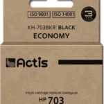 Actis Συμβατό Μελάνι Εκτυπωτή InkJet HP 703 CD887AE 15ml Μαύρο 1τμχ KH-703BKR