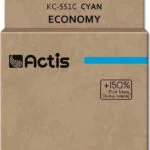 Actis Συμβατό Μελάνι Εκτυπωτή InkJet Canon CLI-551C 12ml Κυανό 1τμχ KC-551C