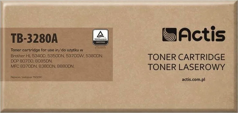 20210118113633_actis_symvato_toner_brother_tn3280_black Actis Συμβατό Toner για Laser Εκτυπωτή Brother TN-3280 8000 Σελίδων Μαύρο - Image 1