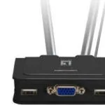 Level One 2-Port USB with Audio (KVM-0223 )