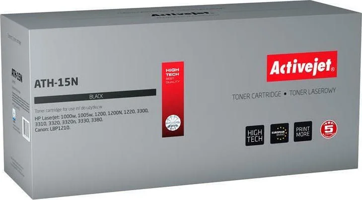 20210119143058_active_jet_symvato_toner_hp_c7115a_canon_ep_25 Active Jet Συμβατό Toner για Laser Εκτυπωτή HP 15A C7115A / Canon EP-25 3000 Σελίδων Μαύρο - Image 1