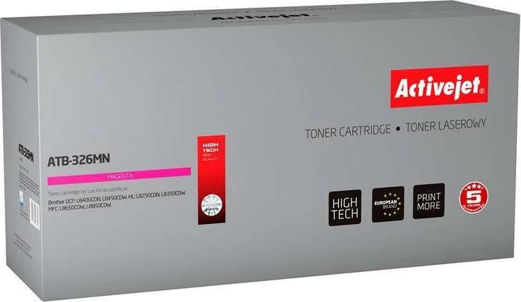 20210119145914_active_jet_symvato_toner_brother_tn_326m Active Jet Συμβατό Toner για Laser Εκτυπωτή Brother TN-326M 3500 Σελίδων Ματζέντα - Image 1