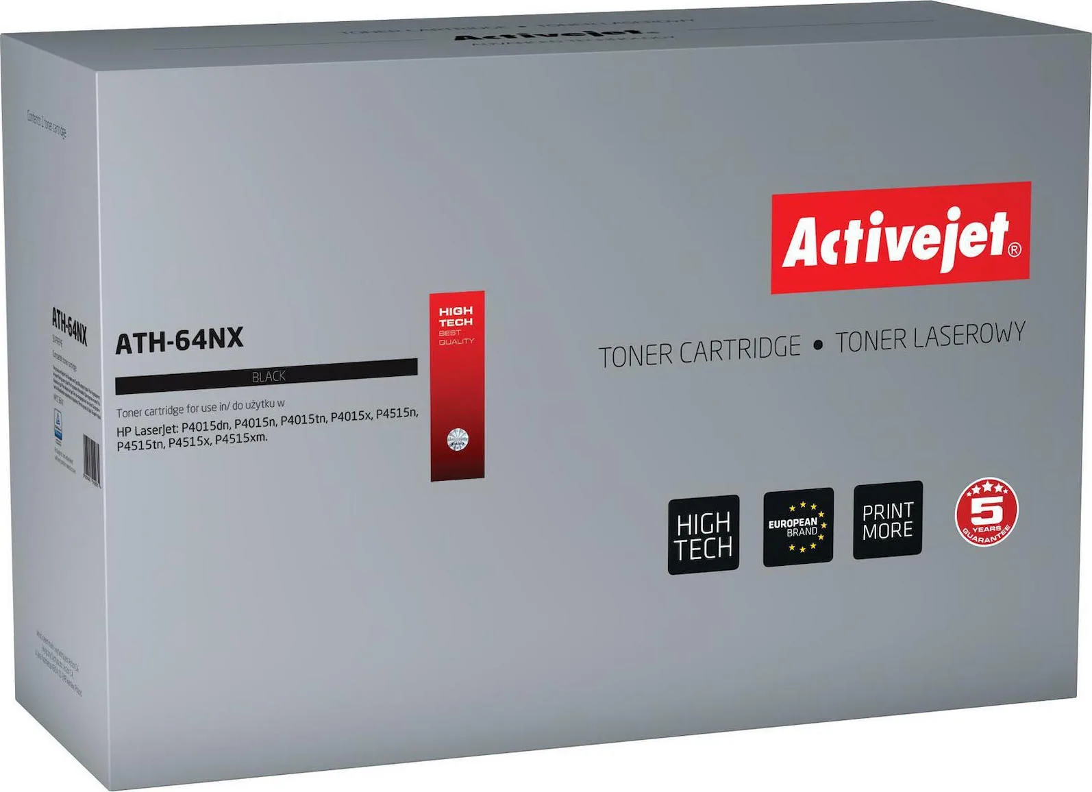 20210119161444_active_jet_symvato_toner_hp_cc364x Active Jet Συμβατό Toner για Laser Εκτυπωτή HP 64X CC364X 24000 Σελίδων Μαύρο - Image 1