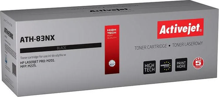 20210119161846_active_jet_symvato_toner_hp_cf283x Active Jet Συμβατό Toner για Laser Εκτυπωτή HP 83X CF283X 2200 Σελίδων Μαύρο - Image 1