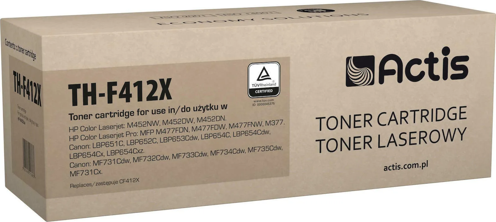 20210125163447_actis_symvato_toner_hp_410x_cf412x_yellow Actis Συμβατό Toner για Laser Εκτυπωτή HP 410X CF412X 5000 Σελίδων Κίτρινο - Image 1