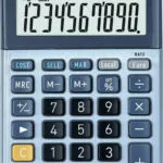 Casio MS-100EM Αριθμομηχανή 10 Ψηφίων σε Μπλε Χρώμα 10τμχ MS-100EM