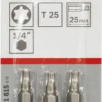 Bosch Σετ 3 Μύτες Κατσαβιδιού 2607001615