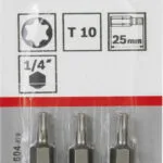 Bosch Σετ 3 Μύτες Κατσαβιδιού Torx 2607001604