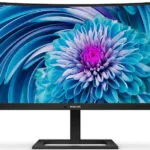 Philips E line 346E2CUAE Ultrawide VA Curved Monitor 34" QHD 3440x1440 με Χρόνο Απόκρισης 4ms GTG