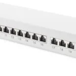 Digitus Patch Panel Shielded για Rack 1U 19" 24 Θυρών cat6a Γκρι DN-91624S-EA
