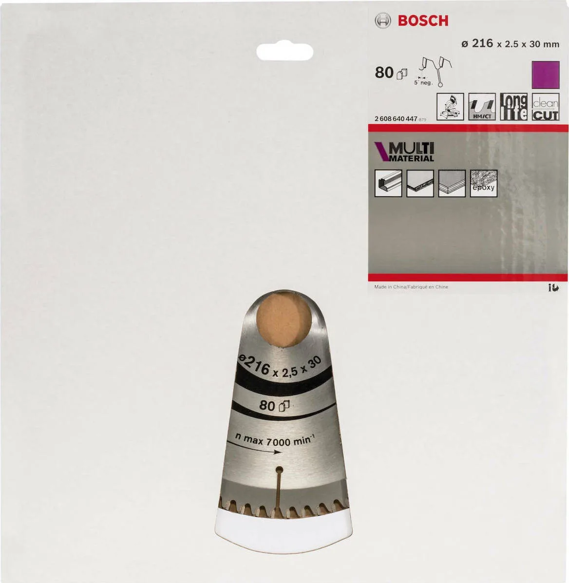 20210210144122_dc2e3fed Bosch Δίσκος Κοπής Ξύλου με 80 Δόντια 216mm 2608640447 - Image 1