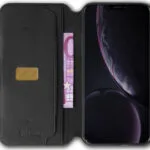 Celly Prestige Book Δερματίνης Μαύρο (iPhone XR)