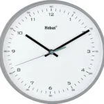 Mebus Ρολόι Τοίχου Πλαστικό Λευκό Ø20cm 16289