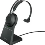Jabra Evolve2 65 VOIP Headset Link380c UC Mono Desk Stand Black (26599-889-889)