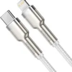 Baseus Cafule Braided USB-C to Lightning Cable 20W Λευκό 1m (CATLJK-A02)