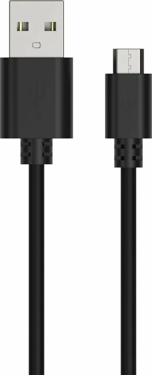 Ansmann Regular USB 2.0 to micro USB Cable Μαύρο 1m (1700-0129) - Image 1