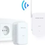 Mercusys MP510 KIT v1 Powerline Διπλό για Ασύρματη Σύνδεση Wi‑Fi 4 και 2 Θύρες Gigabit Ethernet
