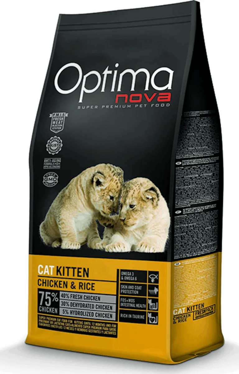 20210215131613_optimanova_kitten_chicken_rice_8kg Optimanova Cat Kitten Ξηρά Τροφή για Ανήλικες Γάτες με Κοτόπουλο 8kg - Image 1