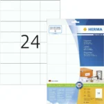Herma 240 Αυτοκόλλητες Ετικέτες Α4 Ορθογώνιες 8644 70x37mm