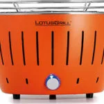 LotusGrill G280 Ανοξείδωτη Φορητή Ψησταριά Κάρβουνου 25.8x25.8εκ. G-OR-280 Mandarin Orange