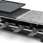Rommelsbacher RCS 1350 Επιτραπέζια Ηλεκτρική Ψησταριά Raclette Λείας και Αυλακωτής Πλάκας 1350W με Ρυθμιζόμενο Θερμοστάτη 48.5x23.3εκ.