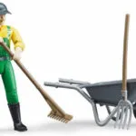 Bruder Farmer Figure Scaled Model Άνδρας Αγρότης Με Εργαλεία για 5+ Ετών 62610