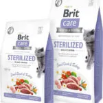 Brit Sterilized Sensitive Ξηρά Τροφή Διαίτης, χωρίς Σιτηρά & Γλουτένη για Ενήλικες Στειρωμένες Γάτες με Πάπια / Γαλοπούλα Adult Duck & Turkey 7kg