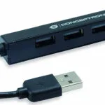 Conceptronic USB 2.0 Hub 4 Θυρών με σύνδεση USB-A (HUBBIES05B)