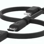 Belkin Regular USB to Lightning / Type-C / micro USB Cable Μαύρο 1m (CAC001BT1MBK)