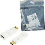 LogiLink CV0057 Μετατροπέας DisplayPort male σε HDMI female Λευκό 1τμχ