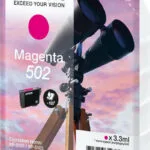 Epson 502 Γνήσιο Μελάνι Εκτυπωτή InkJet Ματζέντα (C13T02V34010)