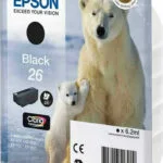 Epson 26 Γνήσιο Μελάνι Εκτυπωτή InkJet Μαύρο (C13T26014010 C13T26014012)