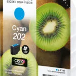 Epson 202 Γνήσιο Μελάνι Εκτυπωτή InkJet Κυανό (C13T02F24010 C13T02F24020)