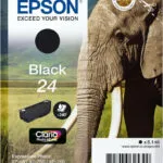 Epson 24 Γνήσιο Μελάνι Εκτυπωτή InkJet Μαύρο (C13T24214012)