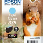 Epson 378 Γνήσιο Μελάνι Εκτυπωτή InkJet Ανοιχτό Κυανό (C13T37854010)