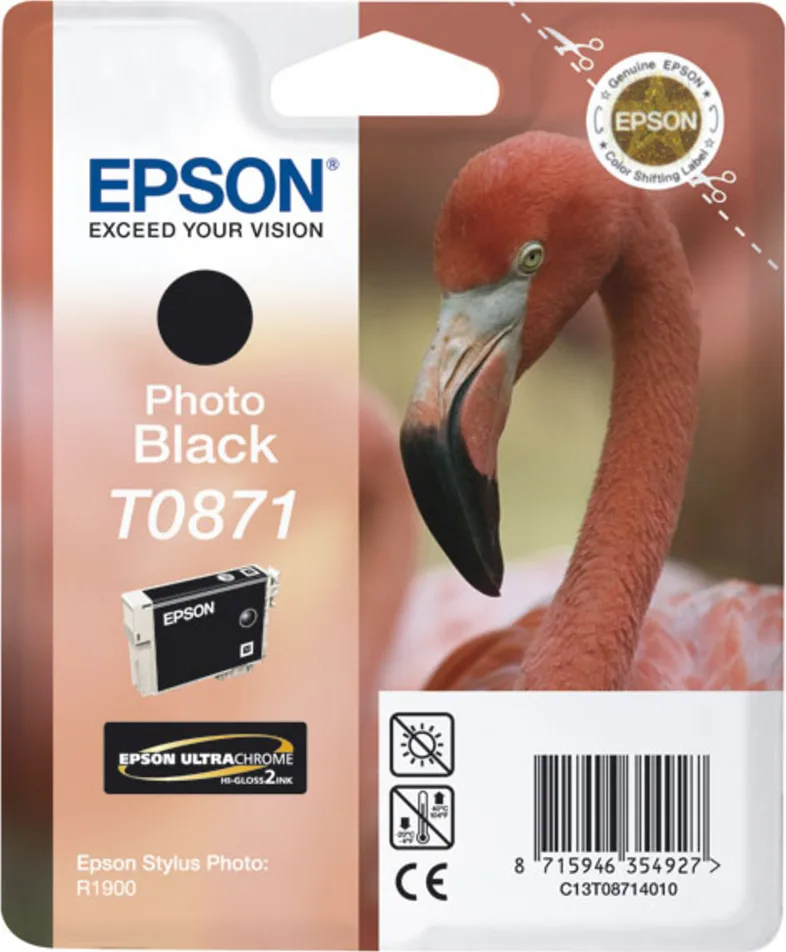 20210222132013_epson_t0871_photo_black_c13t087140 Epson T0871 Γνήσιο Μελάνι Εκτυπωτή InkJet Photo Μαύρο (C13T08714010 C13T08714020) - Image 1