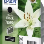 Epson T0591 Γνήσιο Μελάνι Εκτυπωτή InkJet Photo Μαύρο (C13T05914010)