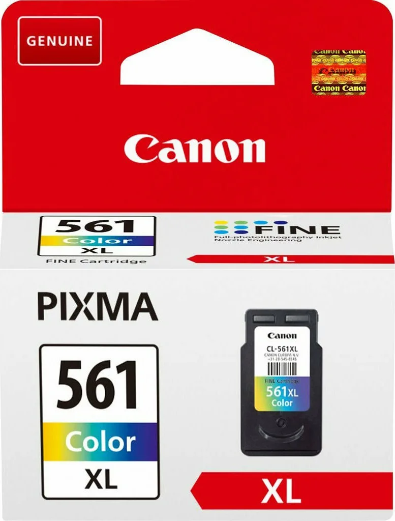 20210222132134_canon_cl_561xl_high_yield_colour_3730c001 Canon CL-561XL Γνήσιο Μελάνι Εκτυπωτή InkJet Πολλαπλό (Color) (3730C001) - Image 1