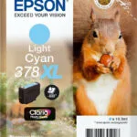 Epson 378XL Γνήσιο Μελάνι Εκτυπωτή InkJet Ανοιχτό Κυανό (C13T37954010)