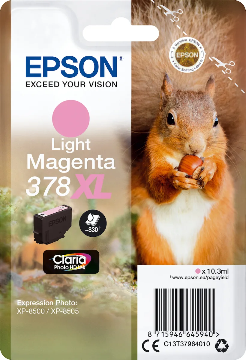 20210222132230_epson_378xl_light_magenta_c13t37964010 Epson 378XL Γνήσιο Μελάνι Εκτυπωτή InkJet Ανοιχτό Ματζέντα (C13T37964010) - Image 1