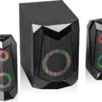 Tracer Hi-Cube RGB Ασύρματα Ηχεία Υπολογιστή 2.1 με RGB Φωτισμό και Bluetooth Ισχύος 20W Μαύρα
