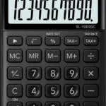 Casio SL-1000SC Αριθμομηχανή Λογιστική 10 Ψηφίων σε Μαύρο Χρώμα SL-1000SC-BK