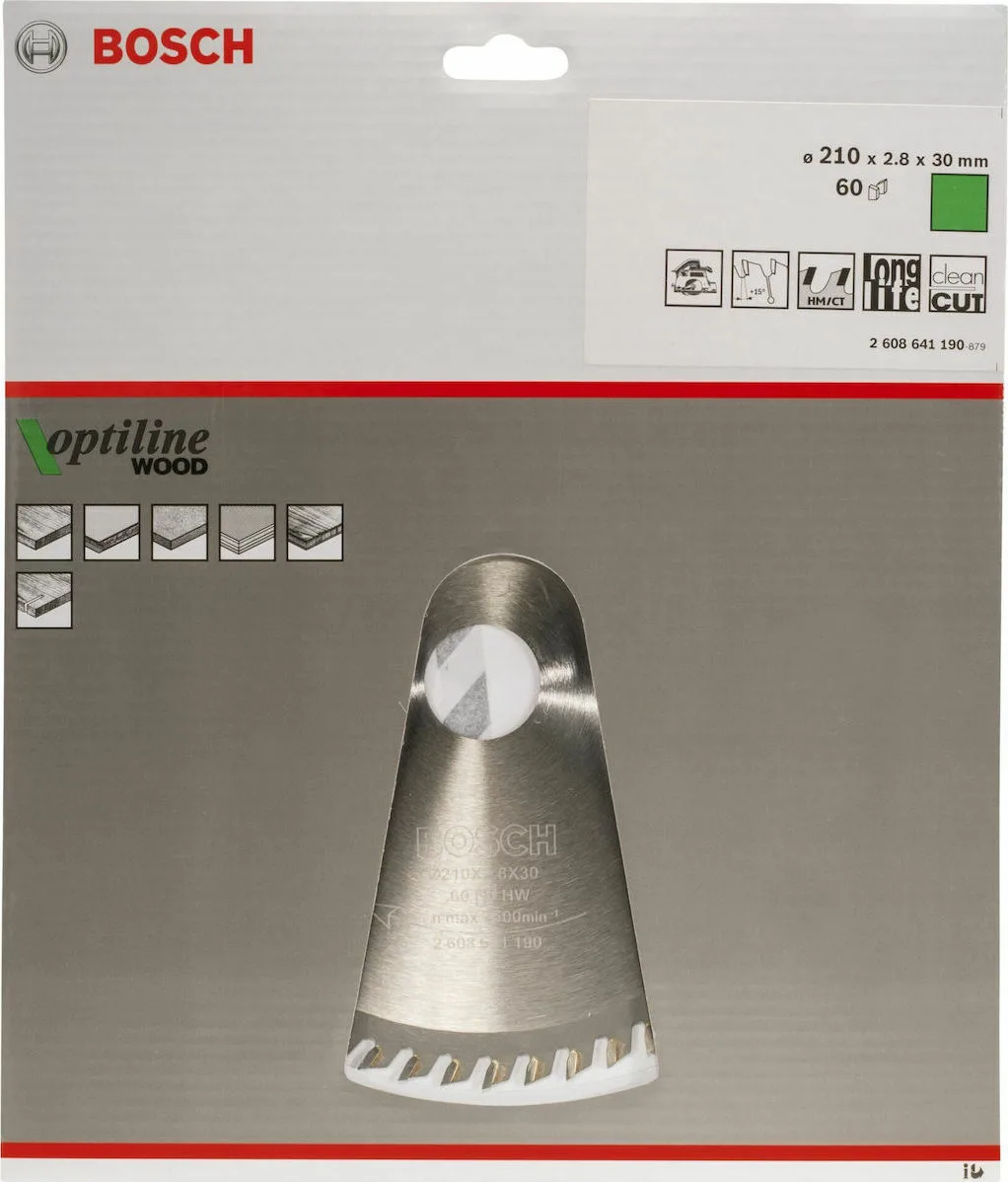 20210224100331_a985d19a Bosch OP WO H Δίσκος Κοπής Ξύλου με 60 Δόντια 210mm 2608641190 - Image 1