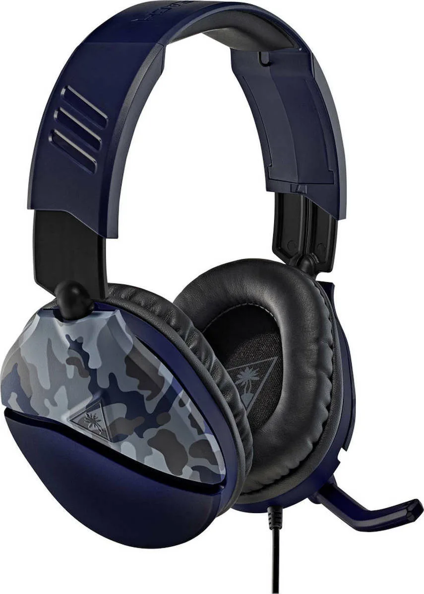 20210224170444_turtle_beach_recon_70_blue_camo Turtle Beach Recon 70 Over Ear Gaming Headset με σύνδεση 3.5mm Blue Camo - Image 1